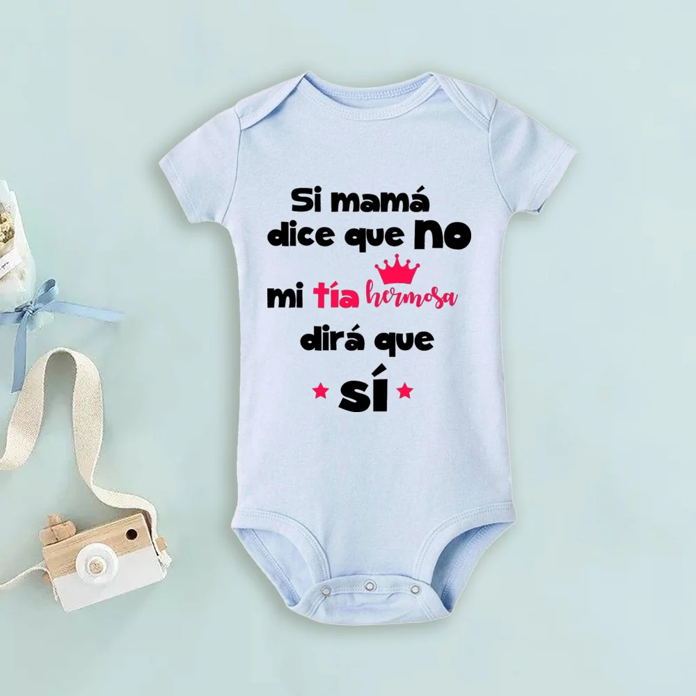 Baby Funny Bodysuits Infant Bodysuit Beautiful Auntie Print Toddler Romper Girls Boys Clothes Cute Jumpsuit Newbron Shower Gifts