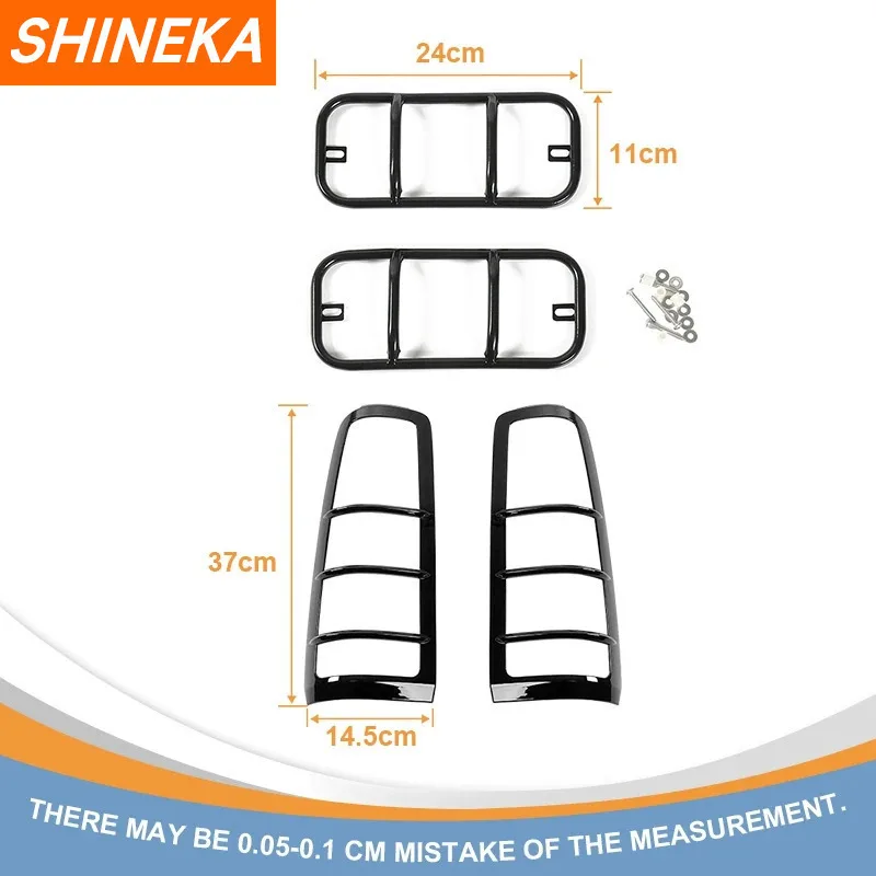 Shineka Black Tail Light Cover for Suzuki Jimny 2007-2015