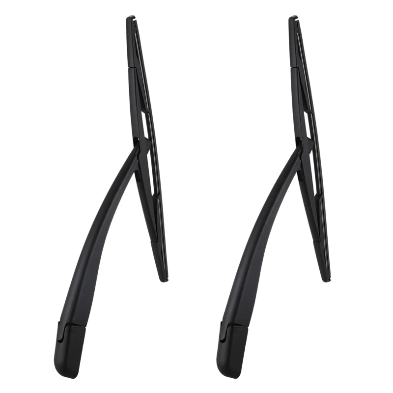 2X Brushes + Wiper Blade Arm Black For Car Rear Bezel PEUGEOT 307 SW / ESTATE