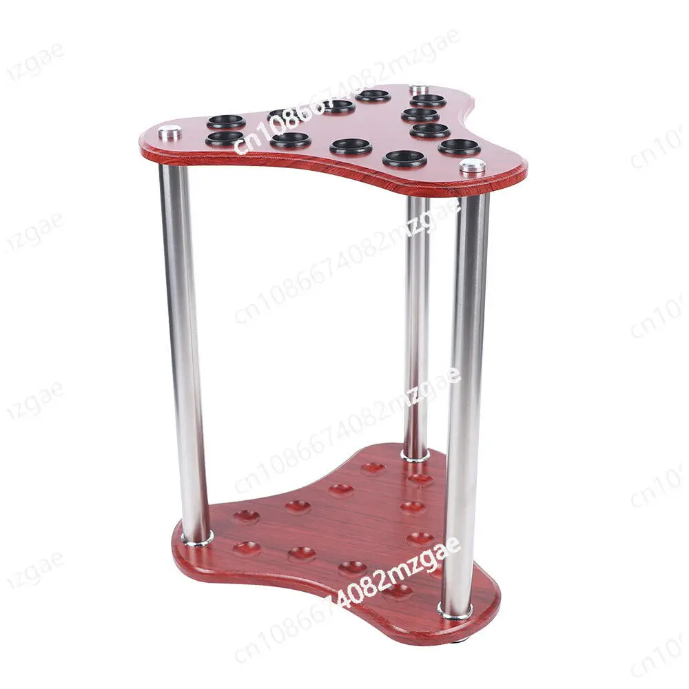 12 Hole Pool Cue Rack Corner Pool Cue Stick Rack Floor Stand Billiard Stand