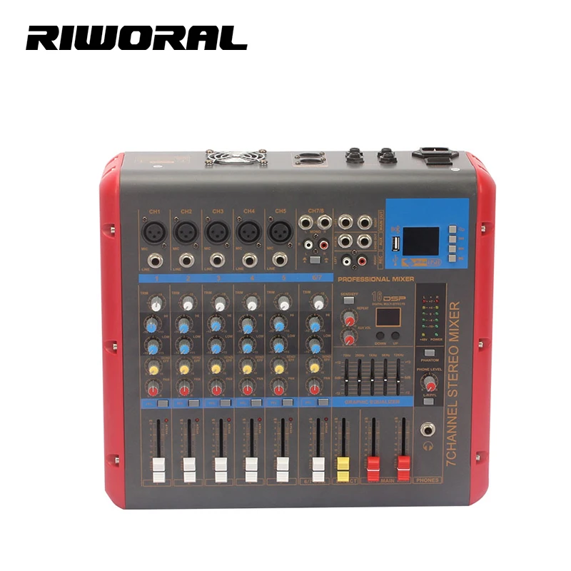 

PMR706 Top Sale Audio Mixer Home Audio Mixer Amplifier Professional Sound DJ Audio Power Mixer Usb Interface Controller