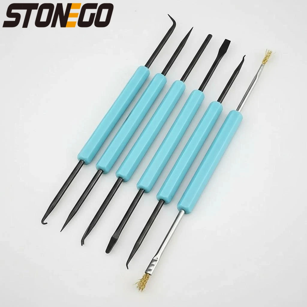 6pcs Set De aging Aid Kit Fluxing Aid PCB Cleaning Kit Repair Tool Electronic Heating Aid Kit