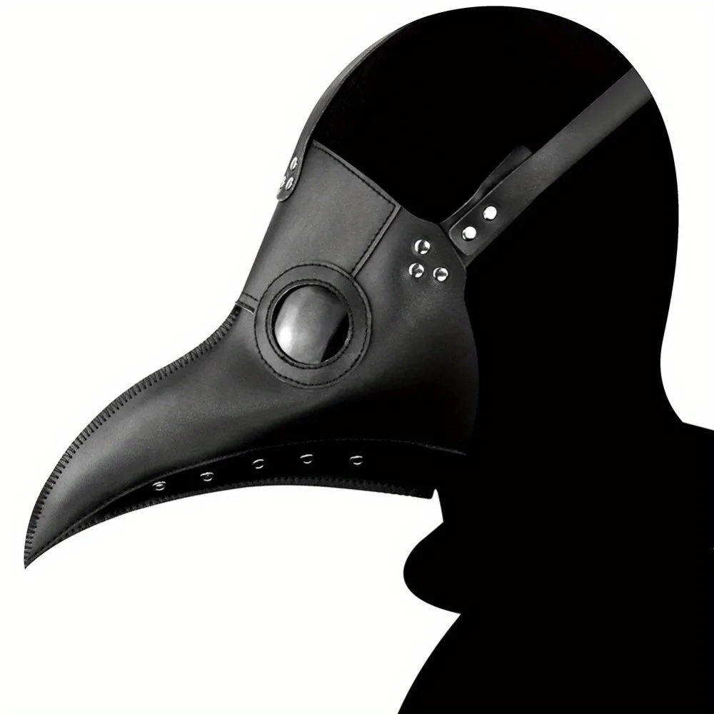 1Pcs Party Party Plague Doctor Mask, Costume Mask Steampunk Halloween Mask Horror Scary Costume Props Party Dance Gift