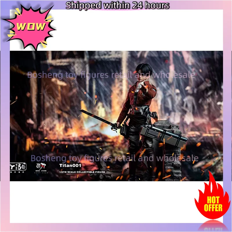 Original YIBO TOYS & Niren Studio YB-R2013 B YB-R2013 A Male Soldier Levi Ackerman Full Set In Stock Anime Figures Model Toys