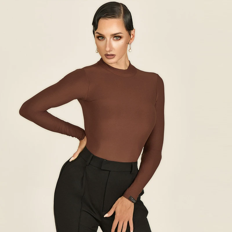 

Топ для бальных танцев с длинными рукавами для взрослых, женское боди для латинских танцев, женские топы для современных танцев, одежда для сценических тренировок, SL14372