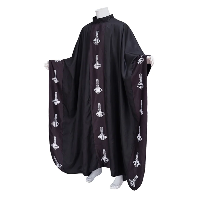 Papa Emeritus Cape Cosplay Costume Black Cloak With Hat Full Set For Adult Halloween Party Suit