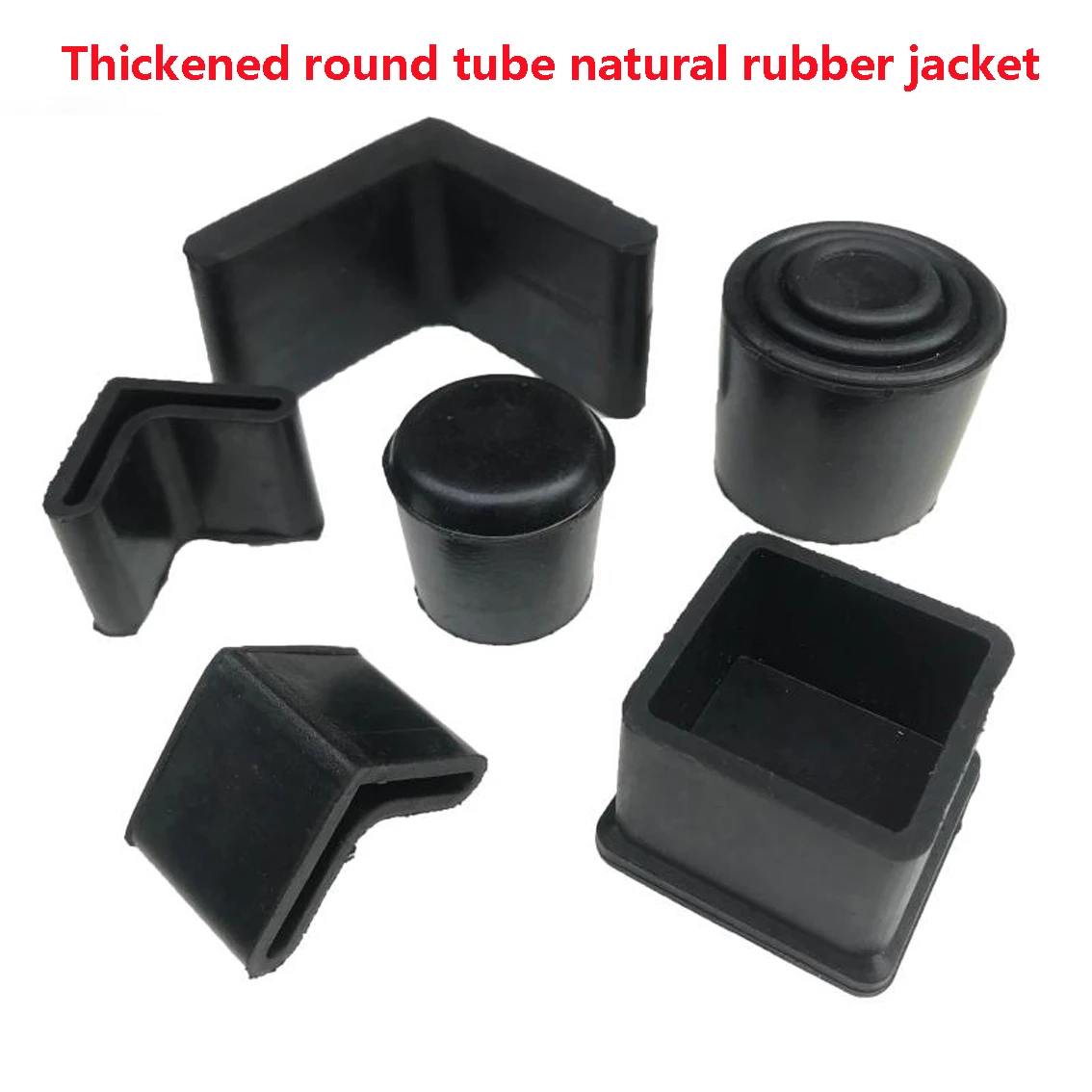 

2-10PCS Black Rubber Chair Table Feet Stick Pipe Tubing End Cover Caps 16 19 22 25 28 32 35 45 50mm