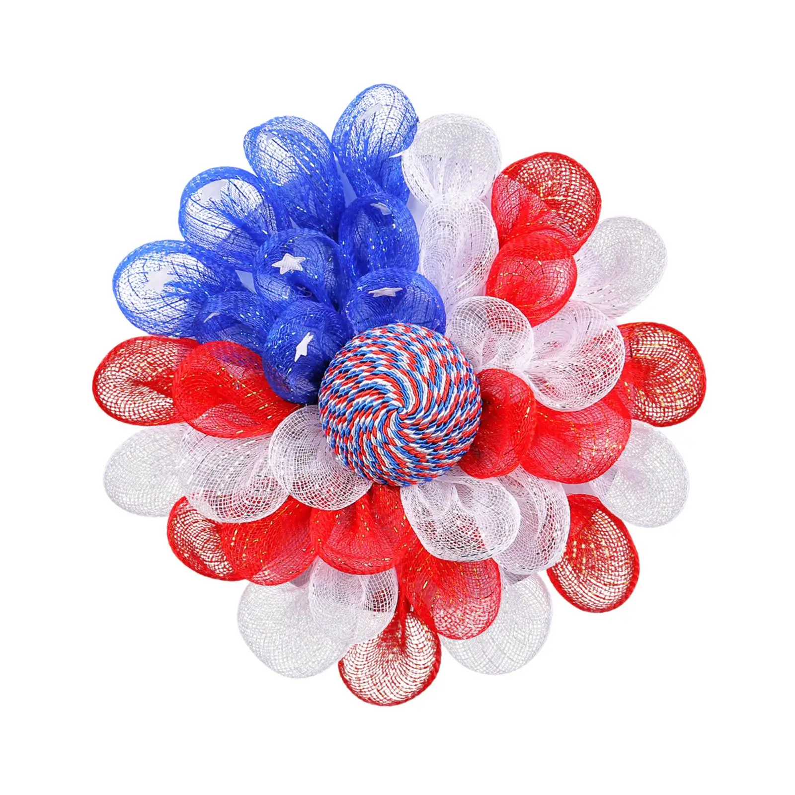American Patriotic Wreaths Door Sign Artificial Wreath for Front Door Outside Memorial Day Decor Farmhouse Garland Independence