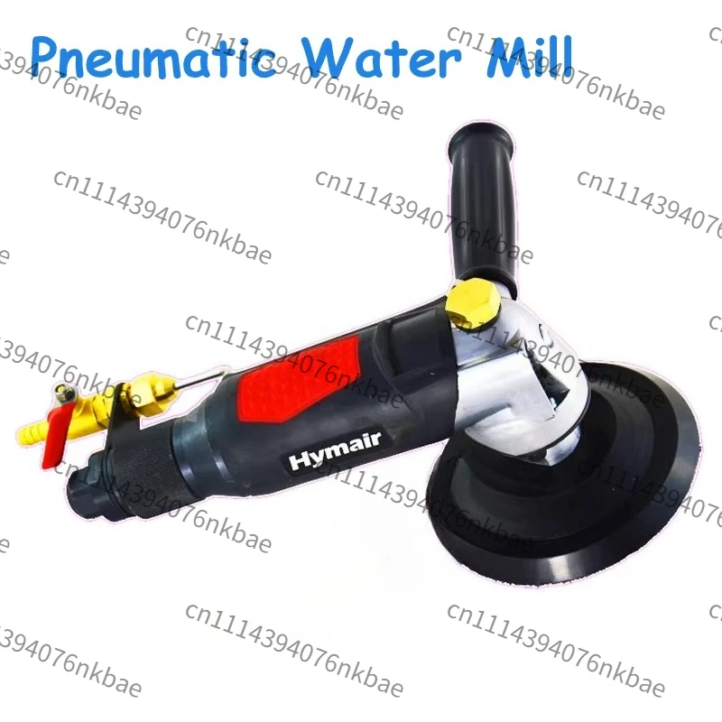 5 InchWater Injection Pneumatic Wet Sander Polisher, Professional Air Wet Sanding Water Mill Machine for Stone Surface Polishing