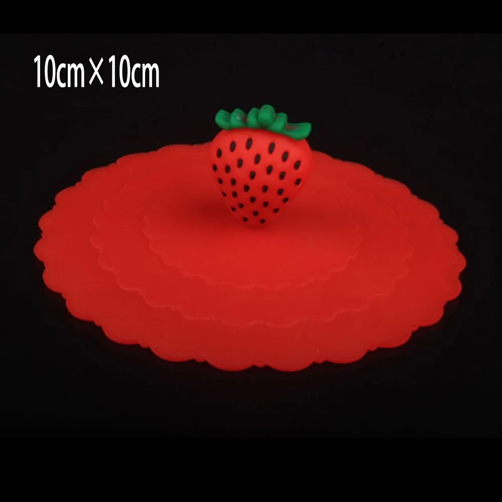 Silicone Anti-Dust Suction Mug Cup Cover Lid Cap No Spill Hot Drink Coffee Cup Heat-resistant And Reusable Home Appliances Parts