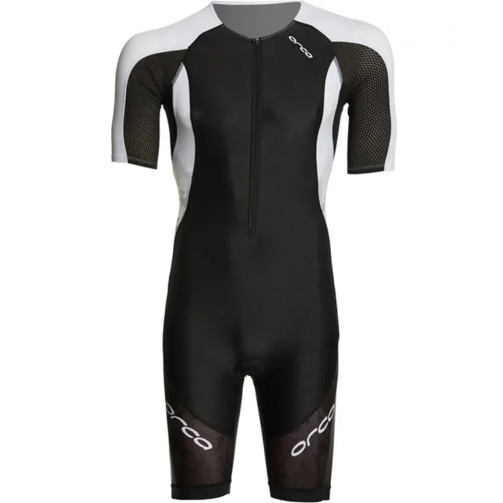 Triathlon Cycling Skinsuit Orca Ropa Ciclismo Hombre Short Sleeve Cycling Tights Set Summer Riding MTB Swimming Running Clothing