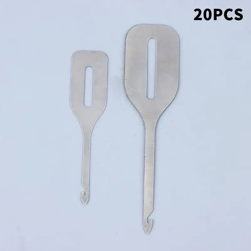 【Peace】20PCS Of Stainless Steel Quick Threading Machine Embroidery Sewing Accessories DIY Hand Woven Cross Stitch Threading Tool