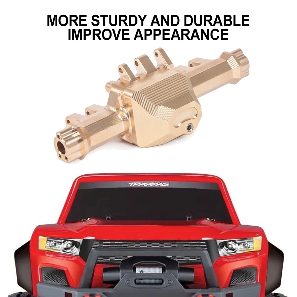 Brass 1/10 Rear Axle Housing RC Upgrade Part 1pcs Upgrade Rc Rear Axle Housing For Trx4 RC Car Part RC Car Accessories
