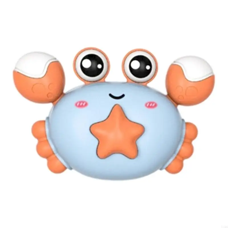 54DA Portable Small Crabs Sliding Car Toy Pull Back Design Safe ABS Vehicle Toy For Children Indoor Outdoor Hand Skill