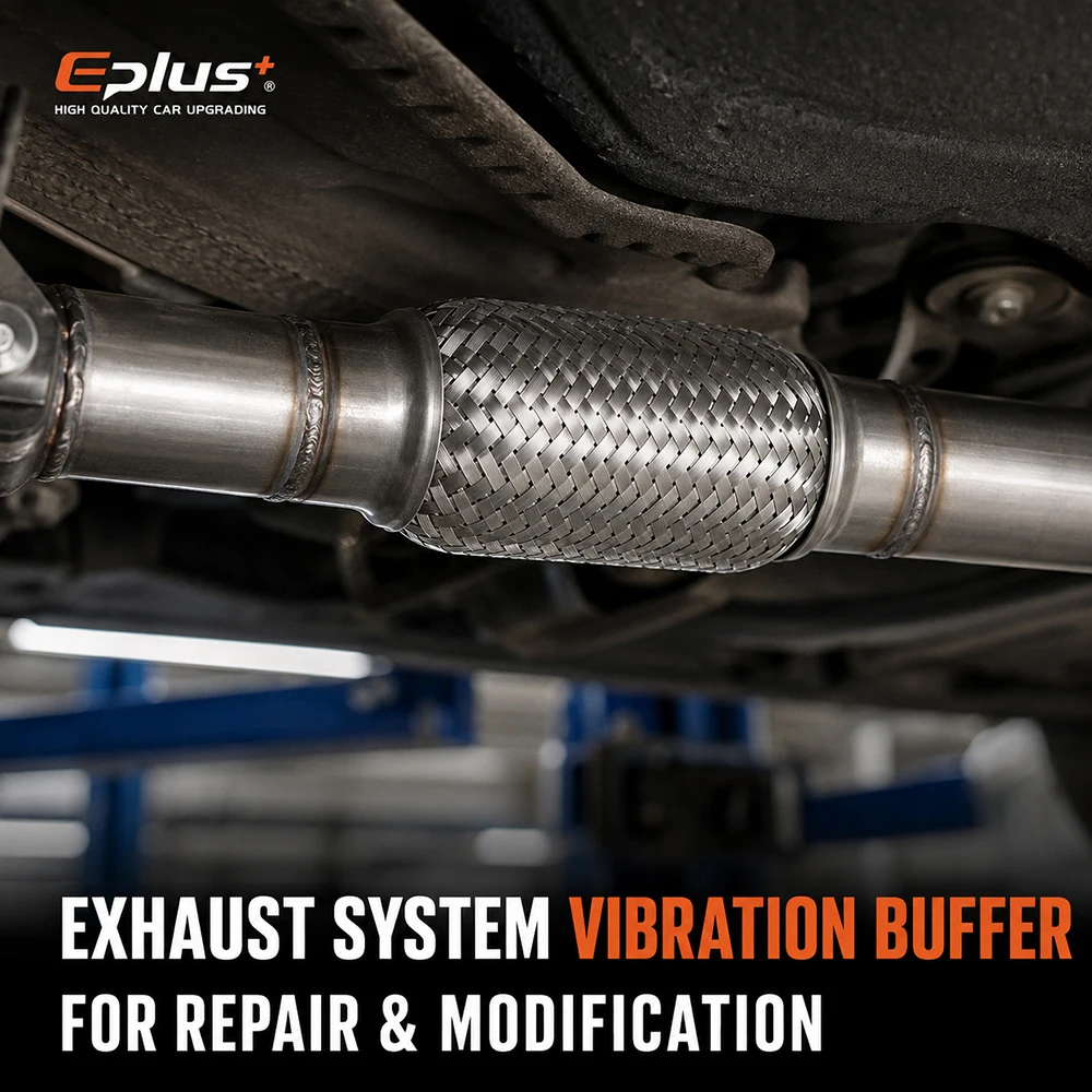 Flexibles Auspuffrohr aus Edelstahl, Auspuff-Flex-Verbinder, Schalldämpfer, flexibler Schlauch zum Schweißen und Klemmen, reduziert Vibrationen – Detail 6