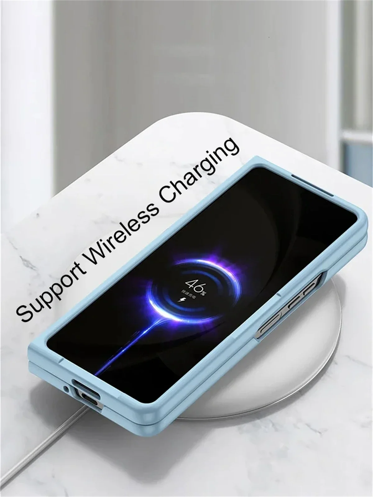 Skin Feel Slim Case For Samsung Galaxy Z Fold 5 5G With Stylus Pen Slot Holder Plastic Fold Shockproof Protection Hard Cover - Image 2