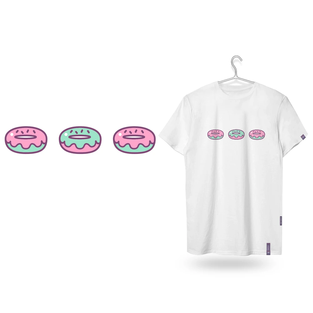 Heerlijke Donuts Dtf Transfers Klaar Om Ijzeren Patches Aan Te Drukken Voor Kleding Patch Shirts Transfer Diy Kleding Naaibenodigdheden