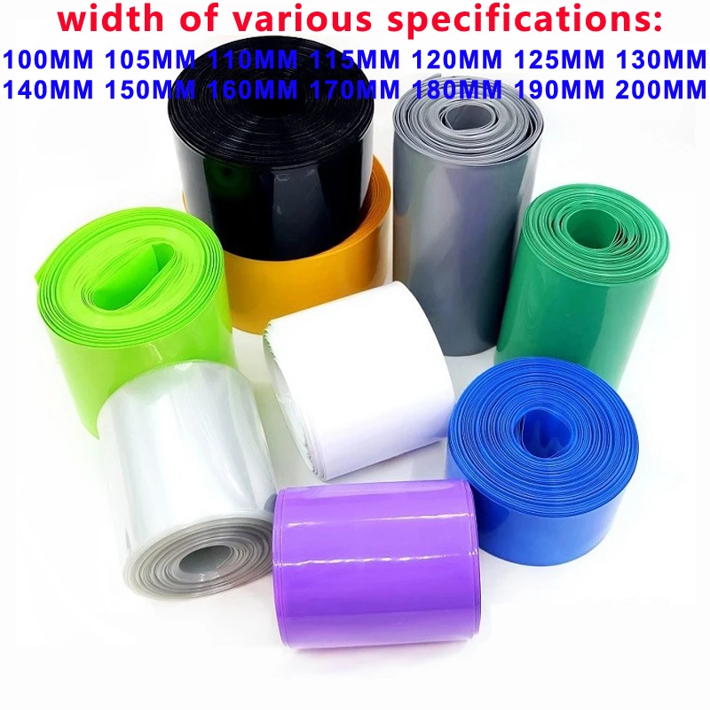 1KG Lithium battery PVC heat shrink tube insulation protective film 18650 21700 battery pack outer cover shrink film