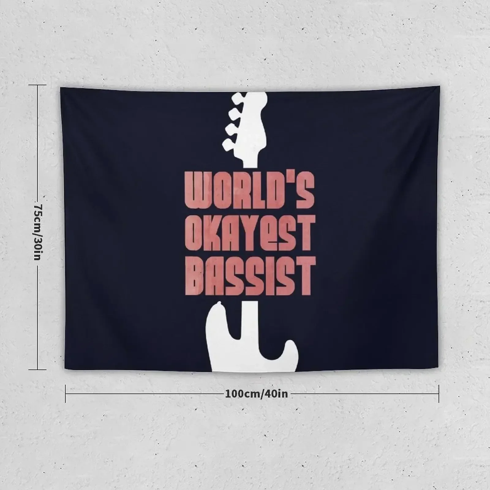 World's Okayest bassist Tapestry Decorations For Your Bedroom Wall Deco Tapestry