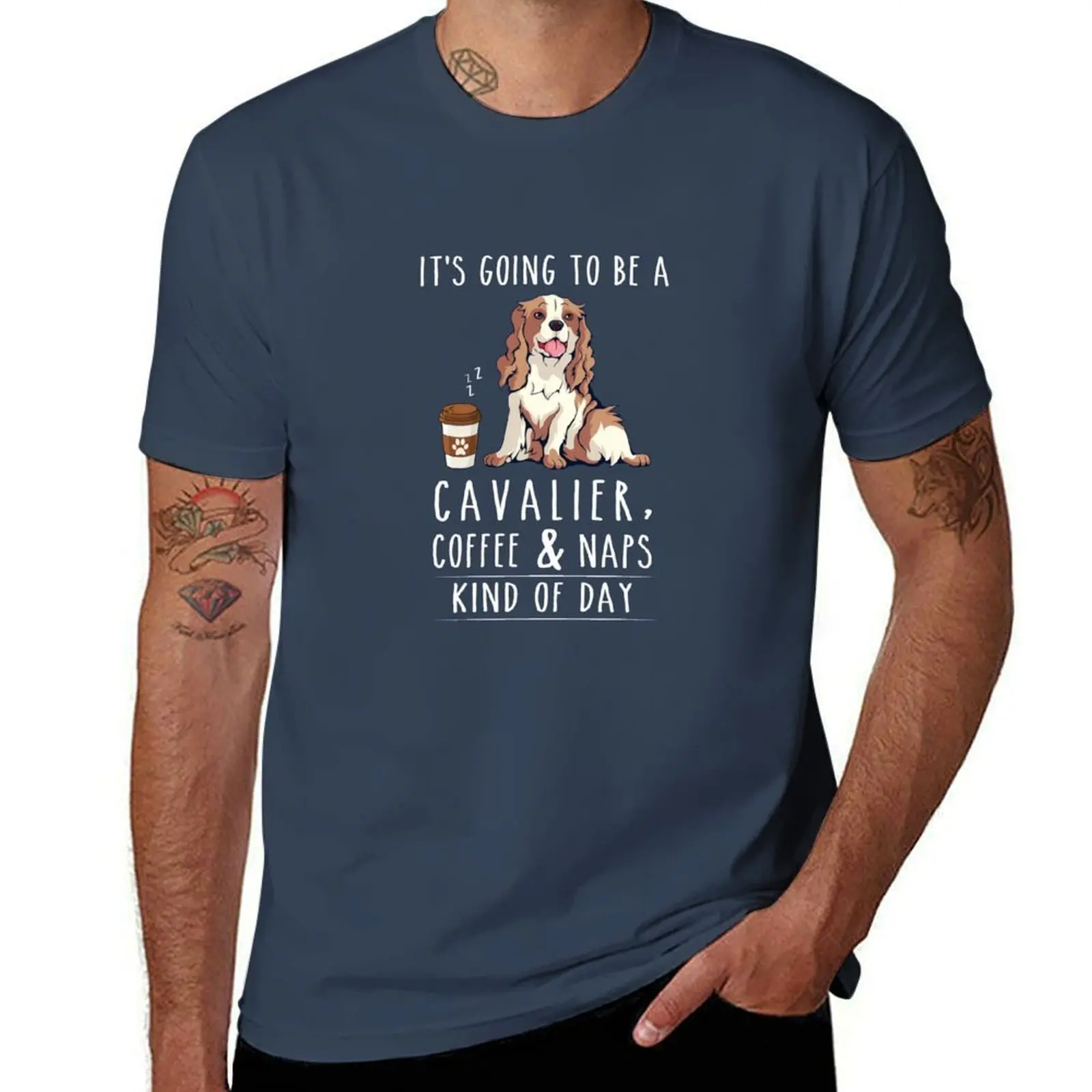 

Cavalier, Funny and Naps Coffee T-Shirt Minimal Art Print T-Shirt