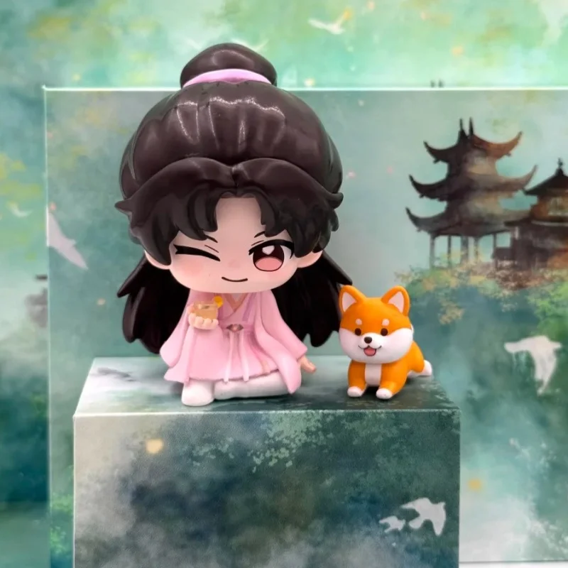 حقيقي فو شان هاي الجلوس عرض الجبال البحار سلسلة صندوق أعمى تمثال صغير سطح المكتب زخرفة بولي كلوريد الفينيل نموذج دمية صندوق غامض دمى هدايا #6