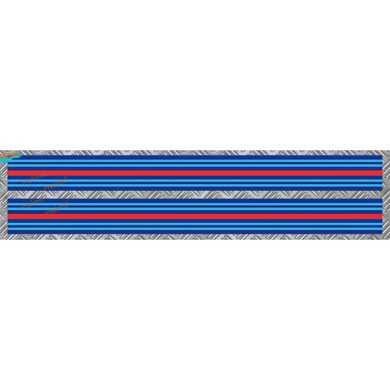 

2 X Martini Racing Stripes Italy Stripe Decal Sticker 4.5cmx55cm
