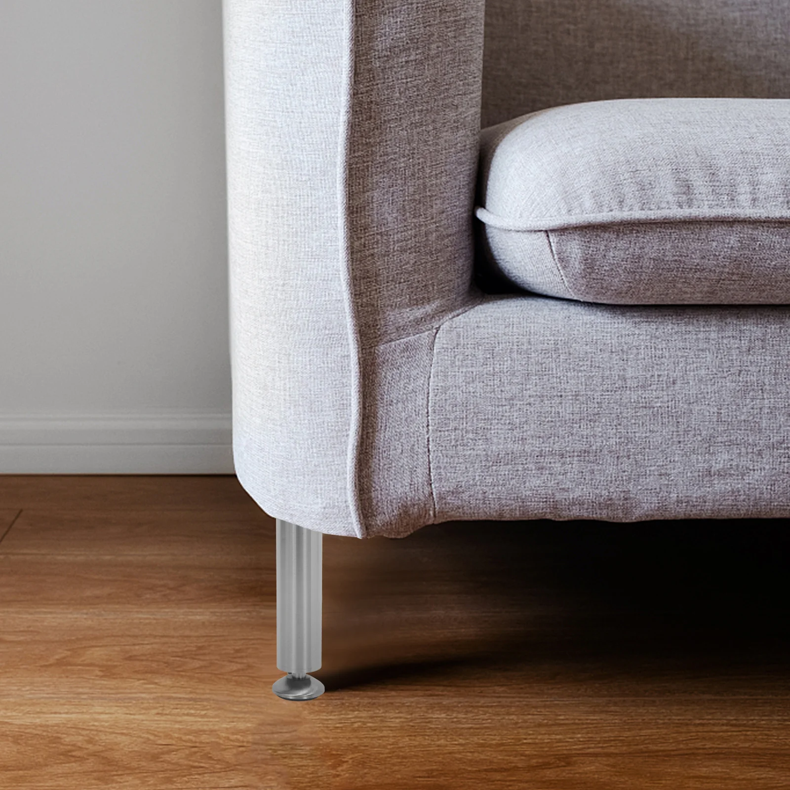 4개입 스테인리스 스틸 가구 다리 조절 가능한 소파 캐비닛 테이블 다리 내구성 레벨러 방청 캐비닛 다리