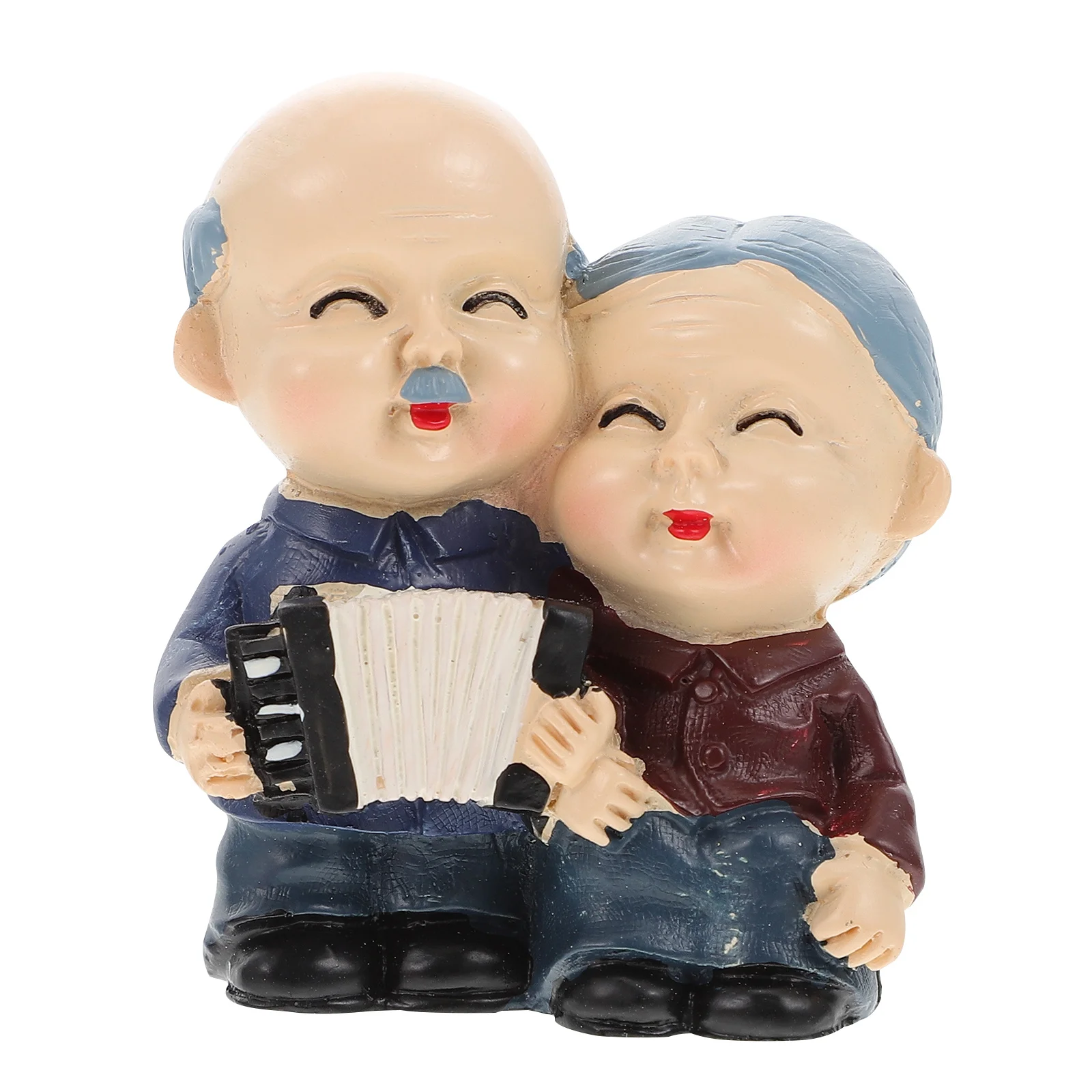 

1Pcs Grandpa Grandma Cake Decoration Resin Elderly Couple Theme Birthday Anniversary Cake Insert Decorative Topper Cartoon