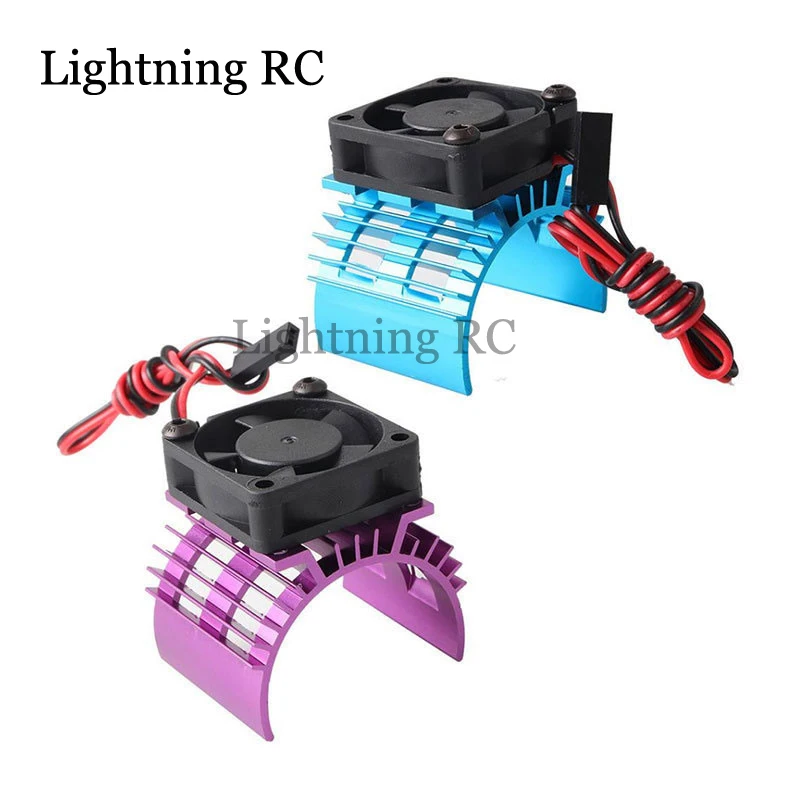 

Red&Blue RC Parts Electric Car brushless Motor Heatsink Cover Cooling Fan for 1:10 HSP RC Car 540 550 3650 Size Motor Heat Sink