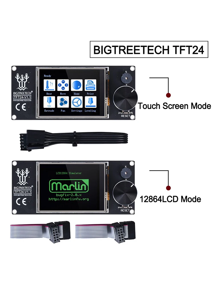 

Аксессуары для 3D-принтеров для BIGTREETECH TFT24 TFT35 TFT35 E3, двойной режим сенсорного экрана