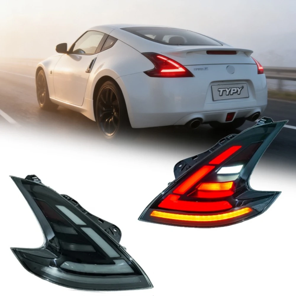 

Светодиодный задний фонарь в сборе для Nissan 370Z 2008-2019, модифицированный, с функциями указателя поворота, стоп-сигнала и фонаря заднего хода