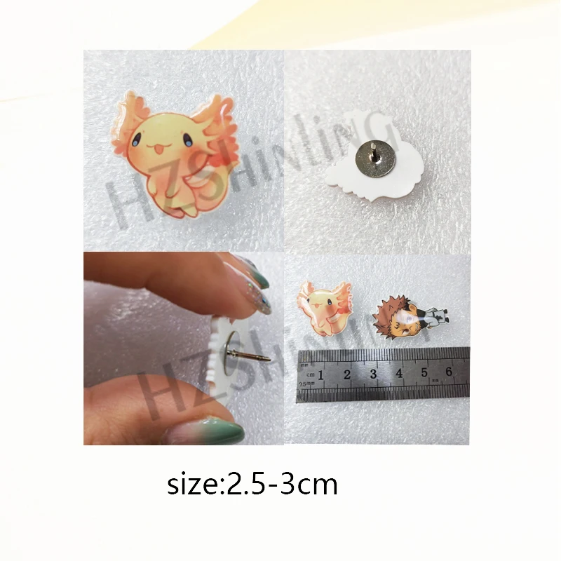 Cartoon Animal Guinea pig Acrylic Lapel Pin Resin Epoxy Acrylic Pins Fashion Jewelry Accessories