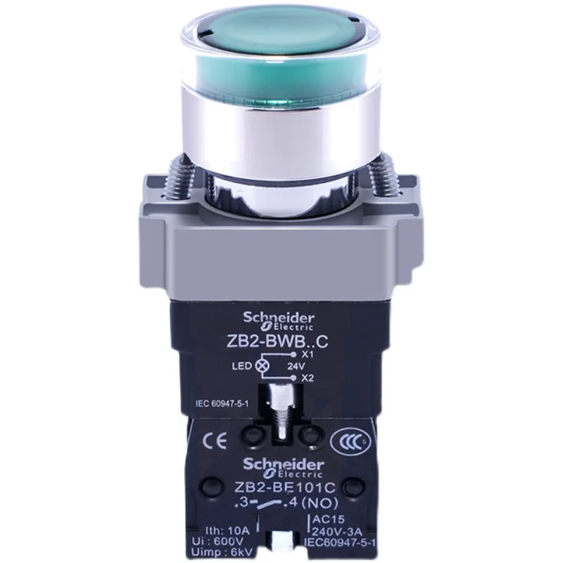 on off switch  manual transfer switchSchneider illuminated button switch green self reset switch  Mainland China