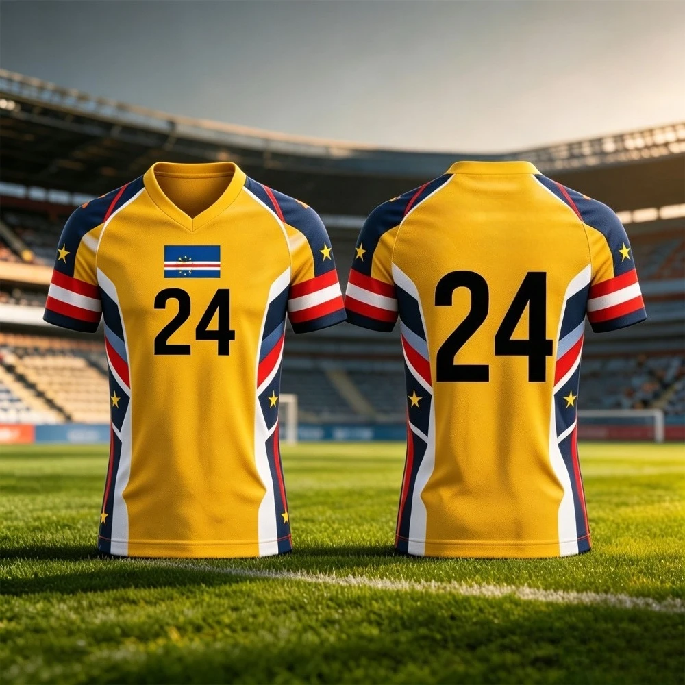 2026 Cape Verde Wozinha Goalkeeper Football Jersey Summer Men Clothing T Shirt Sports Men T Shirt Women Jersey Quick Drying Top