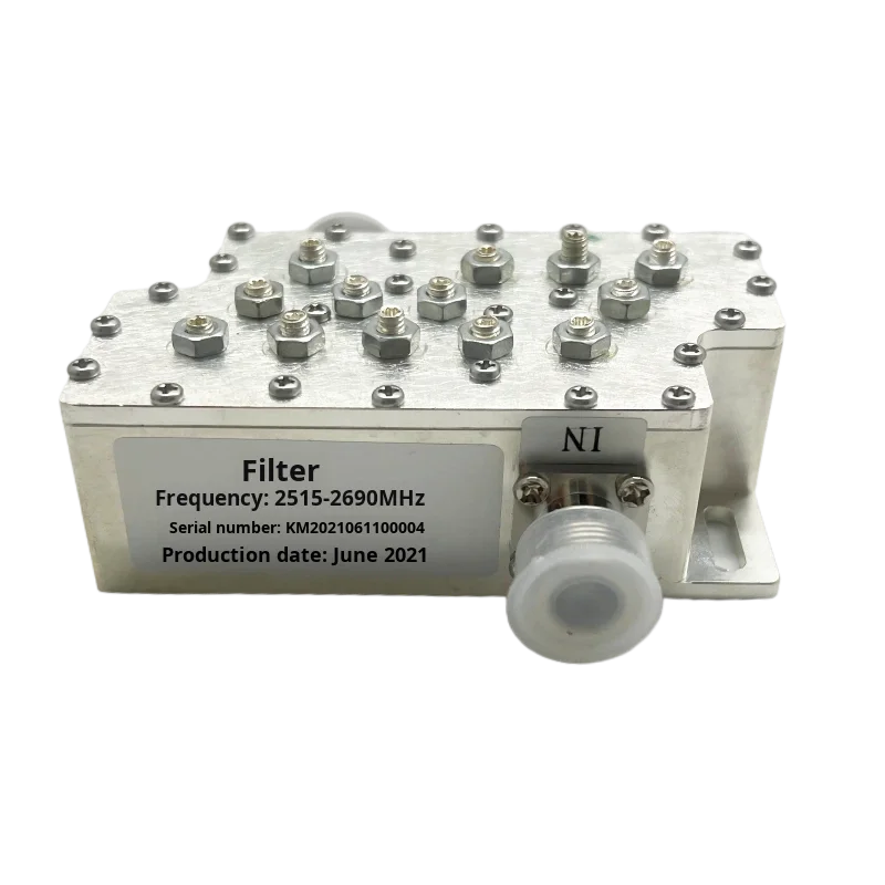 2515-2690MHz Ultra Wideband High Performance Filter Dual Band Anti-interference Accurate Coverage 2.1 DB Insertion Loss -20C