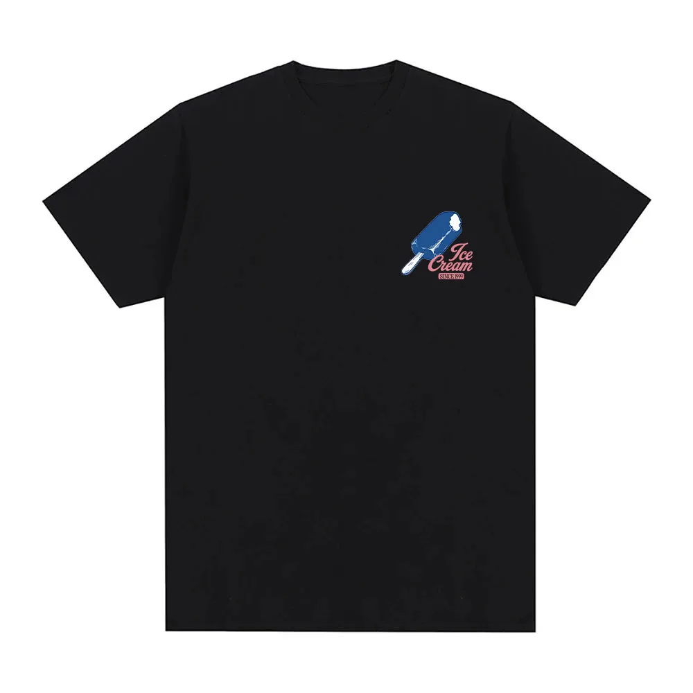 Latex No.2t Tee Yeonjun Ice Cream Solo Pop Logo T-shirt Hip Hop Style Graphic Tee Men Women Casual Loose Short Sleeve Sotton Top - view 6