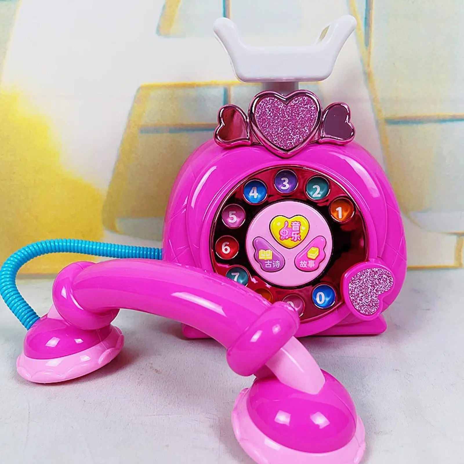 Children Phone Toy Kids Toys Early Education Birthday Gift Baby Telephone Toy Kids Musical Toy for Kids Boy Girl Children Ages 3