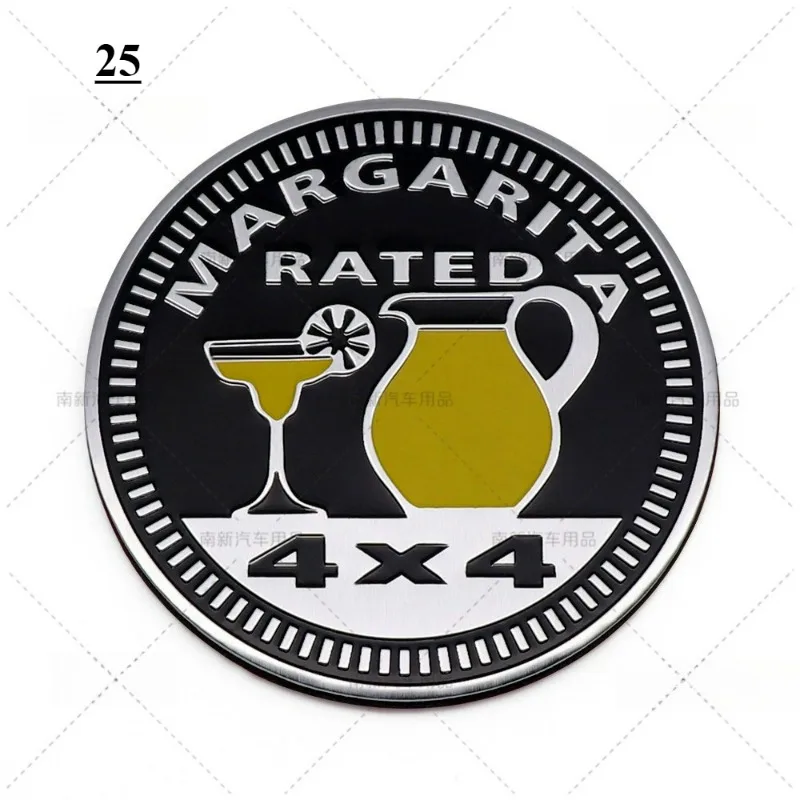 

Add styles High-quality Modified 4X4 Metal Car Stickers Personalized Fashionable Body Scratch Covering Back adhesive tape