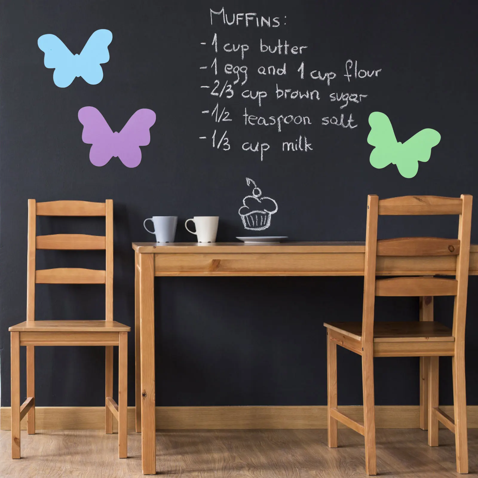 

140pcs DIY Paper Cutout Decor Butterfly Wall Art Craft Supplies Kids Scrapbook Classroom Kindergarten Colorful Cutouts