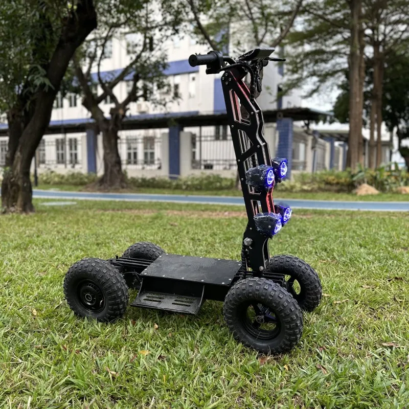 التنقل الكهربائية الليثيوم تعليق كامل الإضاءة الدراجات البخارية 4 عجلة 13 بوصة 1800 واط * 2 دراجة ثلاثية العجلات الكهربائية البضائع عربة جولف الرف