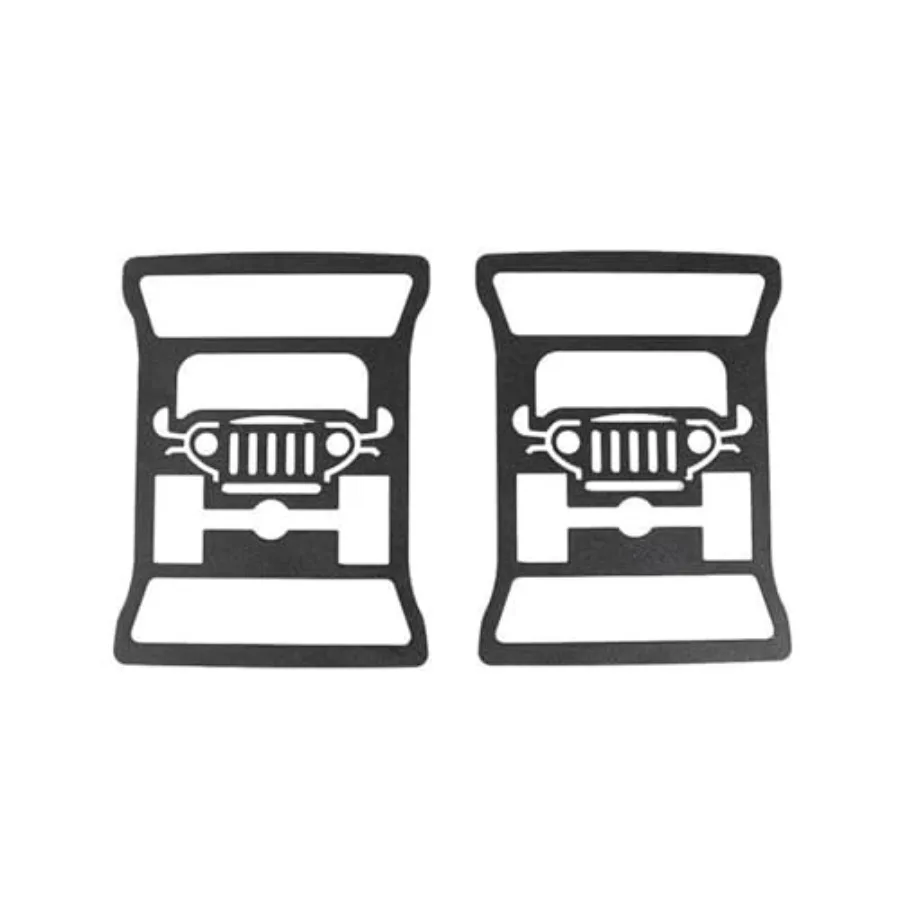 

Car Rear Light Cover Trims Car Rear Taillight Cover Lamp Hood Decoration Guard Trim Fits for Jeep for Wrangler JL 2018-2024 Lig