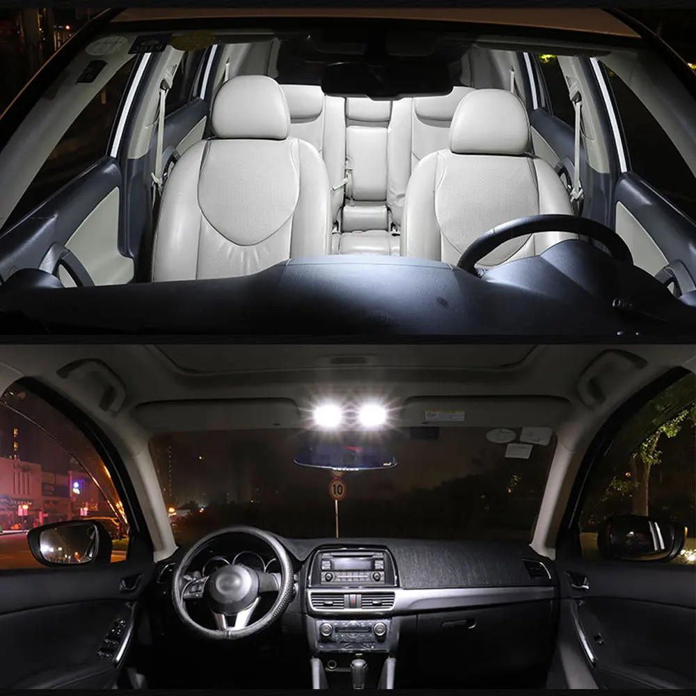 Lampu LED Interior mobil untuk CITROEN Nemo Saxo XM Xsara ZX Hatchback Picasso bagian aksesori kubah peta bagasi lampu dalam ruangan Canbus