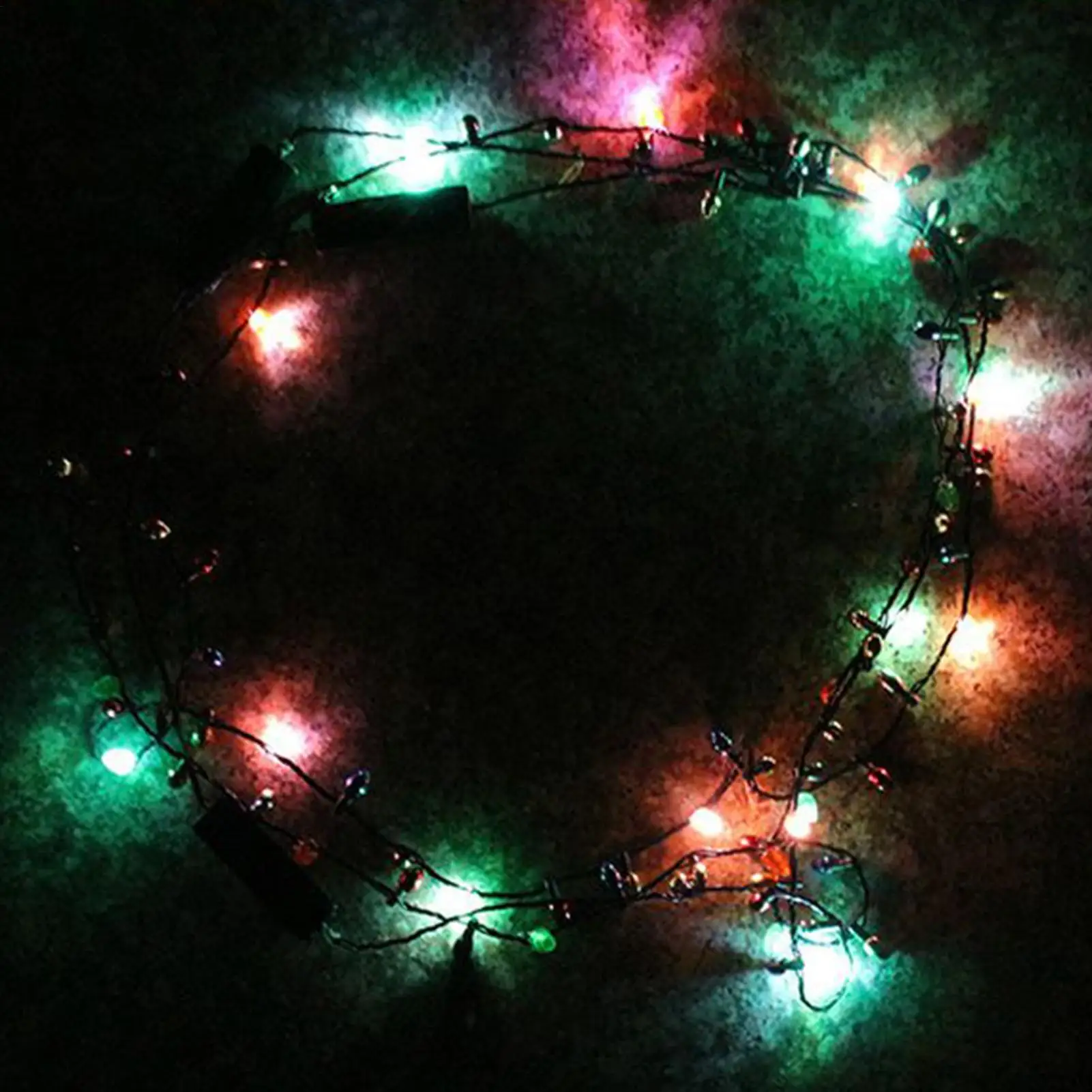 Weihnachten Glühbirne Halskette Bunte Glühen Weihnachten Glühbirne Halsketten Urlaub Zubehör Für Kinder Männer Frauen Festival Feier