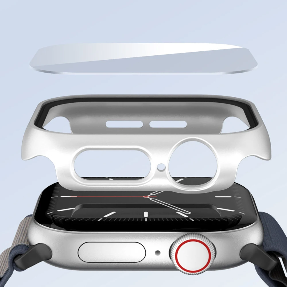 Verre trempé + couvercle pour Apple Watch 10 42mm 46mm mat dur PC pare-chocs protecteur d'écran étui iWatch série 10 42/46 accessoires