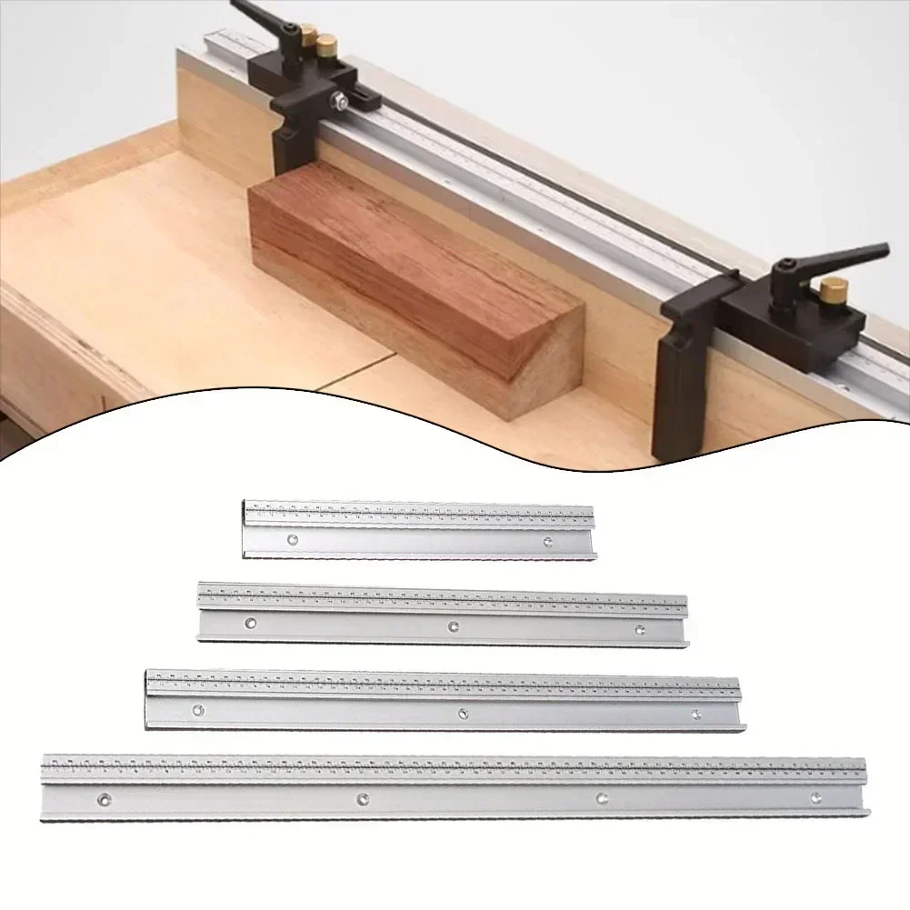 

1pcs Aluminum Alloy 45 Type T-Track With Scale Slot Miter Track 30-60cm DIY Table For Router Tables Table Saws Bandsaws Tools