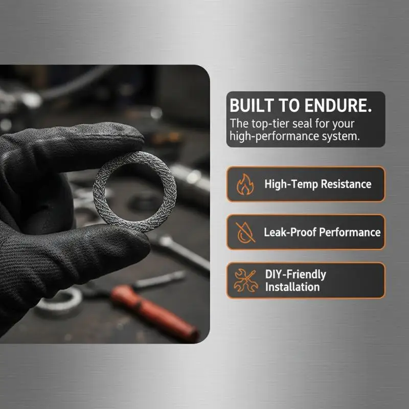 Exhaust Crossover Gaskets OEM Standard Seal Replacement for Sportsters XL 2004-2017 Replace 65927-00