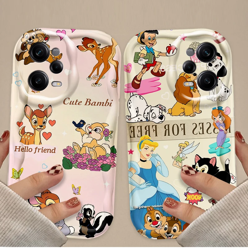 Disney Cinderella Soft Case For Xiaomi Redmi Note 13 12 Pro Plus 4G 5G 12S 11S 1110 10S 9 9S Redmi 14C 13C 12C A3 Silicone Cover