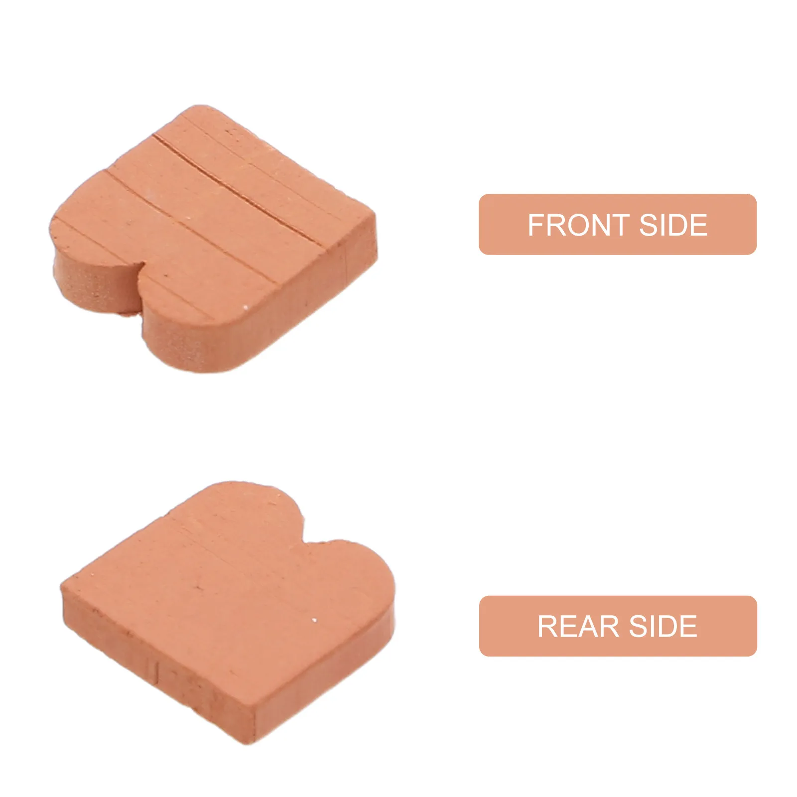 40Pcs Brown Miniature Clay Roofing Tiles 1:16 Scale Realistic Wave Pattern for Dollhouse DIY Landscaping Accessories view 4