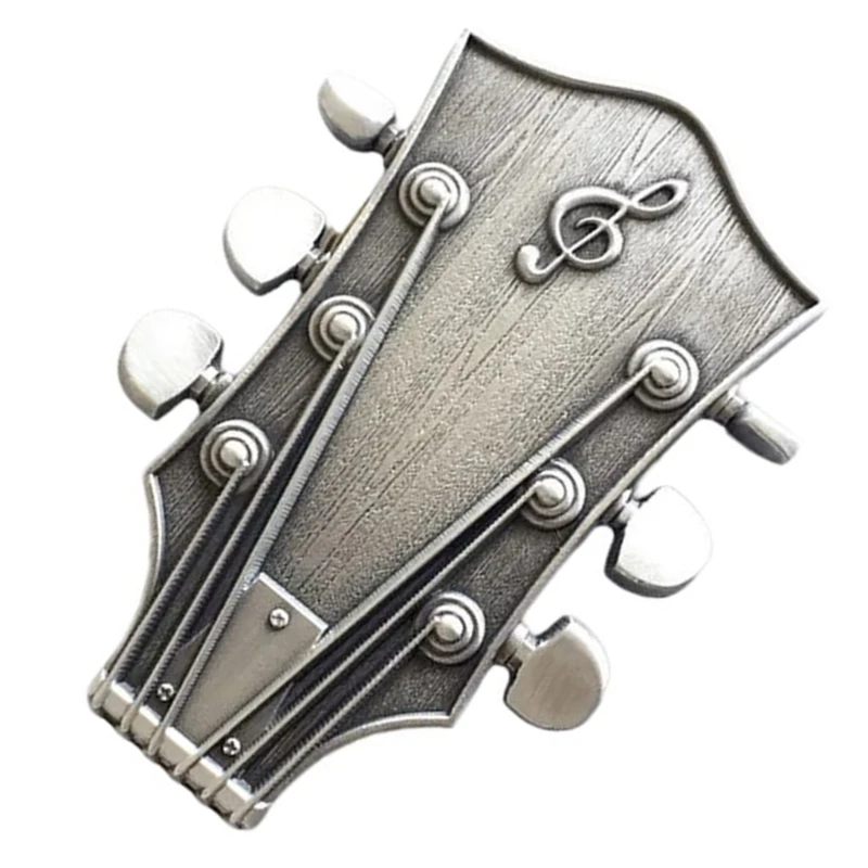 Musical Instrument Buckles Fashion Alloys Belt Buckles Guitarists Belt Accessory for Music Enthusiasts