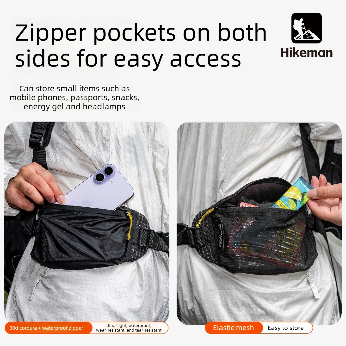 Tactical Waist Harness Pouch Expansion Gear Load Reduction Belt Pack For  Camping Hiking Trekking Backpack Storage Accessory
